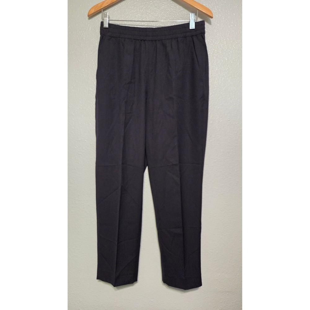 Everlane Black Italian GoWeave Easy Wool Pant 4P Corpcore Minimalist Academia